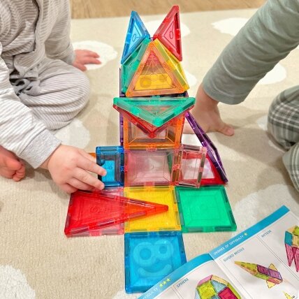 WOOPIE Montessori magnetinės konstrukcinės kaladėlės 3D 6