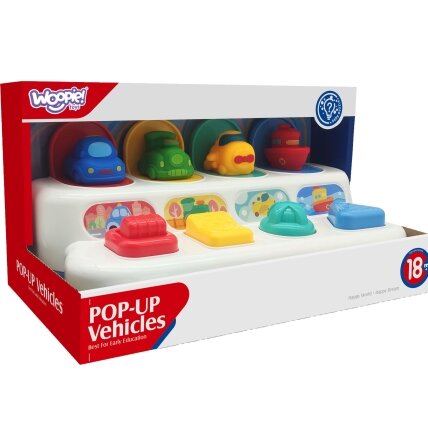 WOOPIE BABY edukacinis žaislas iššokantys transporto priemonės POP-UP 7 WOOPIE BABY edukacinis žaislas iššokantys transporto priemonės POP-UP 7