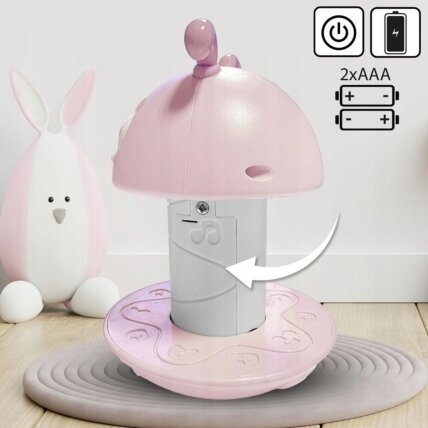 WOOPIE Baby Vanka-stanka sensorinis žaislas 2in1 barškutis kramtukas rožinis 5