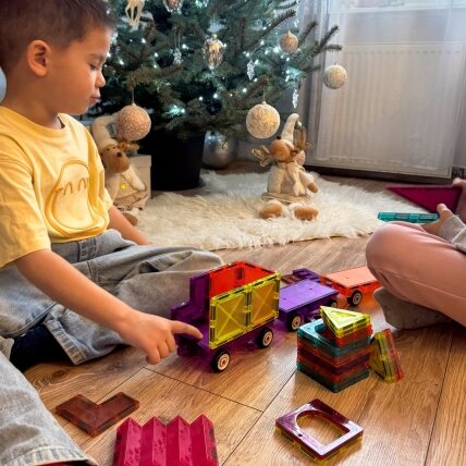 WOOPIE 3D magnetinės kaladėlės, traukinio rinkinys 71 el. 6 WOOPIE 3D magnetinės kaladėlės, traukinio rinkinys 71 el. 6