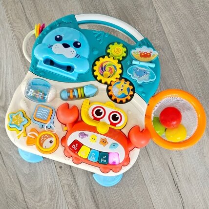 WOOPIE BABY Stumdukas Vaikštynė Edukacinis staliukas Paspirtukas Važinėjamas žaislas 4in1 3