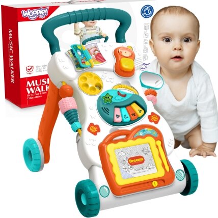 WOOPIE BABY Grojantis vaikštynė su magnetine piešimo lentele