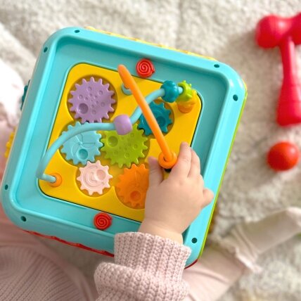 WOOPIE BABY Daugiafunkcis Montessori veiklos kubas 6in1 – 18 mėn.+ 4 WOOPIE BABY Daugiafunkcis Montessori veiklos kubas 6in1 – 18 mėn.+ 4