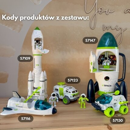WOOPIE Interaktyvi kosminė raketa Space Set 4 WOOPIE Interaktyvi kosminė raketa Space Set 4
