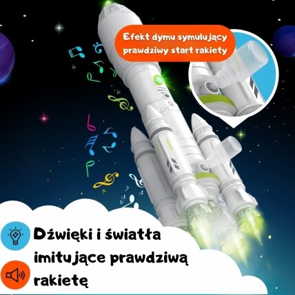 WOOPIE Interaktyvi kosminė raketa Space Set 7