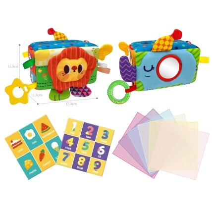 WOOPIE BABY edukacinis sensorinis žaislas Ponia Etiketė Servetėlių dėžutė 7 WOOPIE BABY edukacinis sensorinis žaislas Ponia Etiketė Servetėlių dėžutė 7
