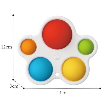 WOOPIE BABY Sensorinis žaislas kramtukas antistresinis POP IT Montessori 7 WOOPIE BABY Sensorinis žaislas kramtukas antistresinis POP IT Montessori 7