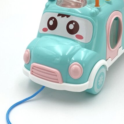 WOOPIE BABY Muzikinis automobiliukas-rūšiuoklis su ksilofonu, žalias 4