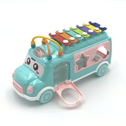 WOOPIE BABY Muzikinis automobiliukas-rūšiuoklis su ksilofonu, žalias 6 WOOPIE BABY Muzikinis automobiliukas-rūšiuoklis su ksilofonu, žalias 6