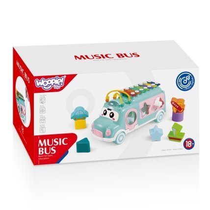 WOOPIE BABY Muzikinis automobiliukas-rūšiuoklis su ksilofonu, žalias 7 WOOPIE BABY Muzikinis automobiliukas-rūšiuoklis su ksilofonu, žalias 7