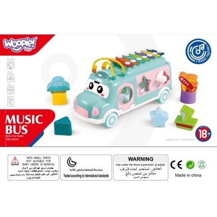 WOOPIE BABY Muzikinis automobiliukas-rūšiuoklis su ksilofonu, žalias 8 WOOPIE BABY Muzikinis automobiliukas-rūšiuoklis su ksilofonu, žalias 8
