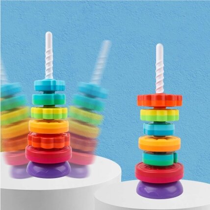 WOOPIE BABY Edukacinė piramidė Sukama bokšto formos Žvėreliai 5 WOOPIE BABY Edukacinė piramidė Sukama bokšto formos Žvėreliai 5