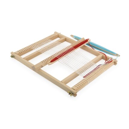 VIGA medinės staklės – audimo dirbtuvės, Montessori audimo rinkinys 4