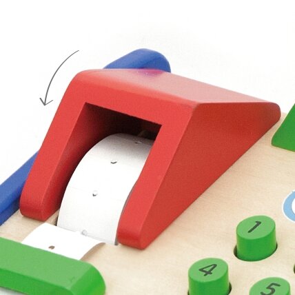 VIGA medinė parduotuvės kasa su priedais – Montessori skeneris 5 VIGA medinė parduotuvės kasa su priedais – Montessori skeneris 5