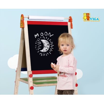 VIGA didelė dvipusė magnetinė piešimo lenta 3
