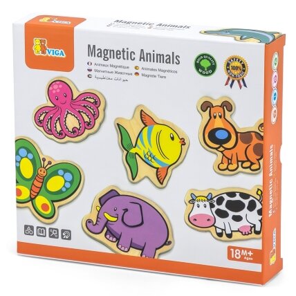 VIGA mediniai magnetukai Gyvūnai, rinkinys 20 elementų 9