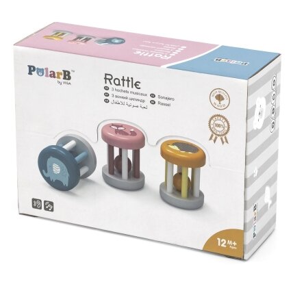 VIGA PolarB Medinis barškutis su gyvūnėliu 7 VIGA PolarB Medinis barškutis su gyvūnėliu 7