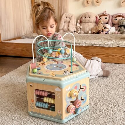 TOOKY TOY Interaktyvus medinis šešiakampis Montessori atidaromas dėžutės tipo žaislas 2 TOOKY TOY Interaktyvus medinis šešiakampis Montessori atidaromas dėžutės tipo žaislas 2