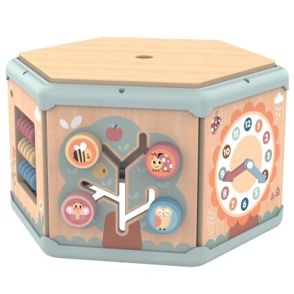 TOOKY TOY Interaktyvus medinis šešiakampis Montessori atidaromas dėžutės tipo žaislas 14 TOOKY TOY Interaktyvus medinis šešiakampis Montessori atidaromas dėžutės tipo žaislas 14