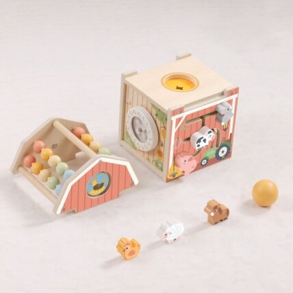 TOOKY TOY Medinė veiklų daržinė – rūšiuoklis, skaitliukas Montessori 10 TOOKY TOY Medinė veiklų daržinė – rūšiuoklis, skaitliukas Montessori 10