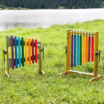 MASTERKIDZ Spalvingi laisvai pastatomi lauko metalofonai 95 cm 5 MASTERKIDZ Spalvingi laisvai pastatomi lauko metalofonai 95 cm 5