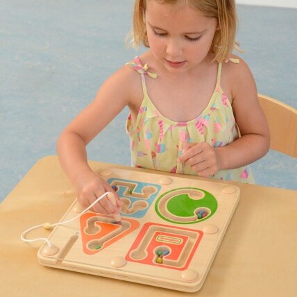 MASTERKIDZ Medinis magnetinis Montessori labirintas rašymui ir motorikai 1