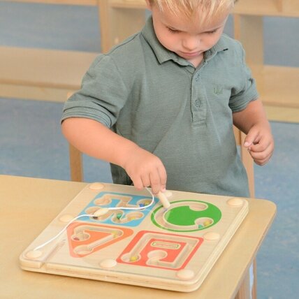 MASTERKIDZ Medinis magnetinis Montessori labirintas rašymui ir motorikai 3