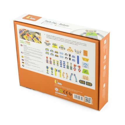 VIGA medinė kalimo mozaika Robotai 45 elementai Montessori 14 VIGA medinė kalimo mozaika Robotai 45 elementai Montessori 14