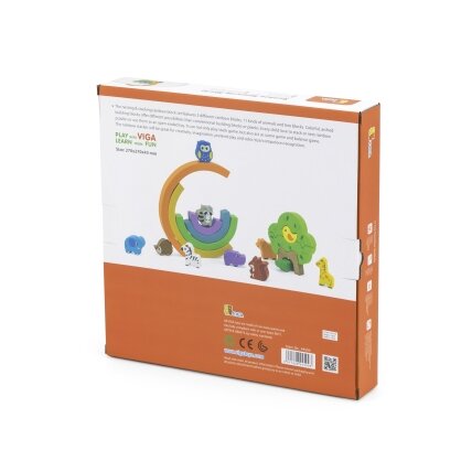 VIGA medinė vaivorykštė – dėlionė, kūrybinės Montessori kaladėlės 12 VIGA medinė vaivorykštė – dėlionė, kūrybinės Montessori kaladėlės 12