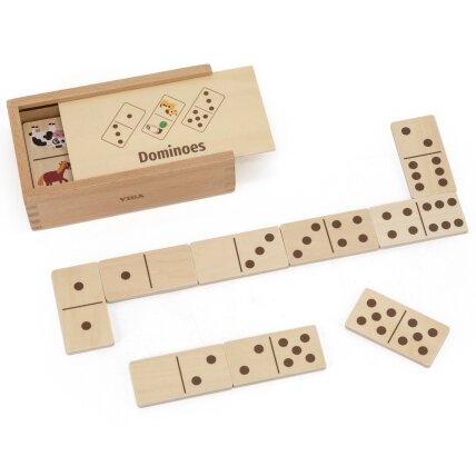 VIGA medinis domino 2in1 Gyvūnai ir skaičiai 2 VIGA medinis domino 2in1 Gyvūnai ir skaičiai 2