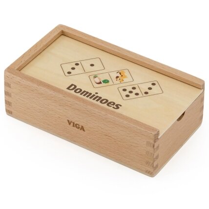 VIGA medinis domino 2in1 Gyvūnai ir skaičiai 8 VIGA medinis domino 2in1 Gyvūnai ir skaičiai 8