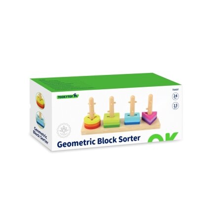 TOOKY TOY formų rūšiuoklis su spalvotomis Montessori kaladėlėmis 8 TOOKY TOY formų rūšiuoklis su spalvotomis Montessori kaladėlėmis 8