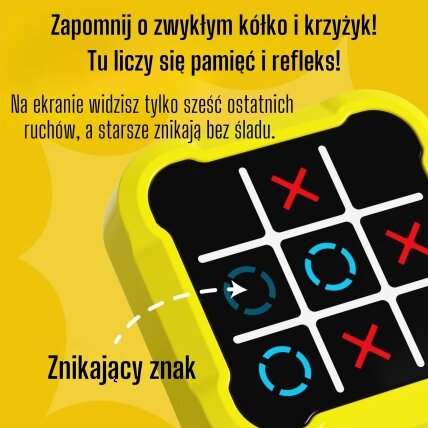 WOOPIE Elektroninis žaidimas Kryžiukai ir nuliukai, loginis edukacinis 4in1 1 WOOPIE Elektroninis žaidimas Kryžiukai ir nuliukai, loginis edukacinis 4in1 1