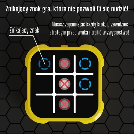 WOOPIE Elektroninis žaidimas Kryžiukai ir nuliukai, loginis edukacinis 4in1 2