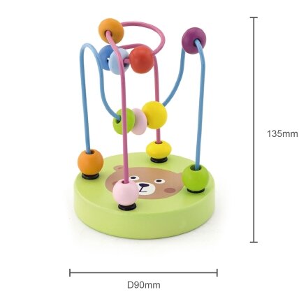 VIGA medinis nešiojamas labirintas – vėrimo žaidimas, motorinė kilpa 1 vnt. 8