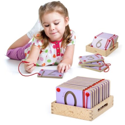 VIGA magnetinės lentelės – skaičių rašymo mokymasis, FSC sertifikatas, Montessori 2
