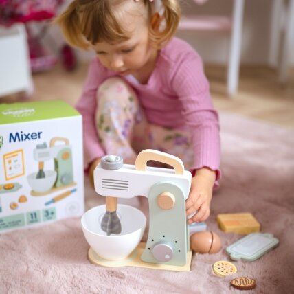 WOOPIE GREEN Medinis virtuvinis mikseris blenderis su priedais 11 el. 3