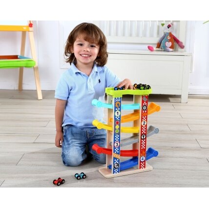 TOOKY TOY Spalvinga nusileidimo trasa automobiliams 1 TOOKY TOY Spalvinga nusileidimo trasa automobiliams 1