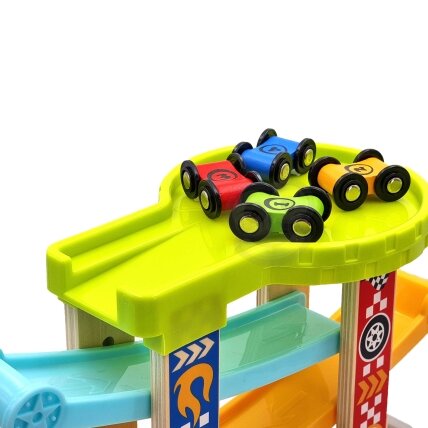 TOOKY TOY Spalvinga nusileidimo trasa automobiliams 8