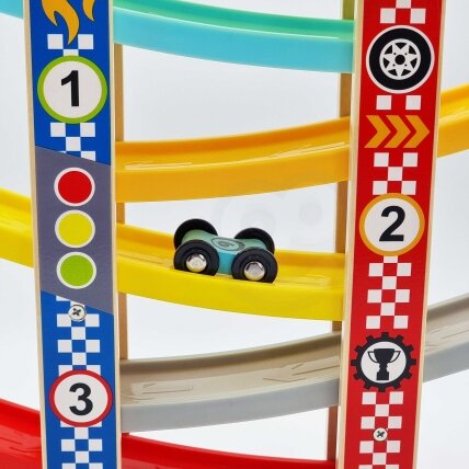 TOOKY TOY Spalvinga nusileidimo trasa automobiliams 9