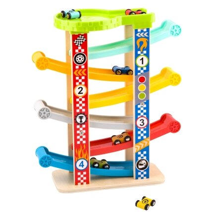 TOOKY TOY Spalvinga nusileidimo trasa automobiliams 12 TOOKY TOY Spalvinga nusileidimo trasa automobiliams 12