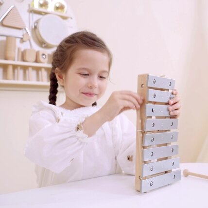 VIGA medinė muzikinė lenta – 12 mušamųjų instrumentų rinkinys 3
