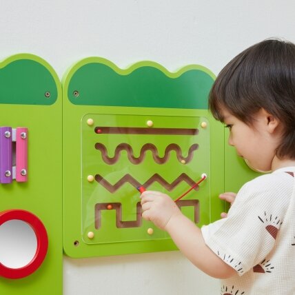 VIGA sensorinė manipuliacinė lenta Krokodilas FSC sertifikatas Montessori 6