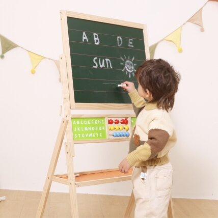 VIGA Didelė edukacinė lenta 2in1 1 VIGA Didelė edukacinė lenta 2in1 1