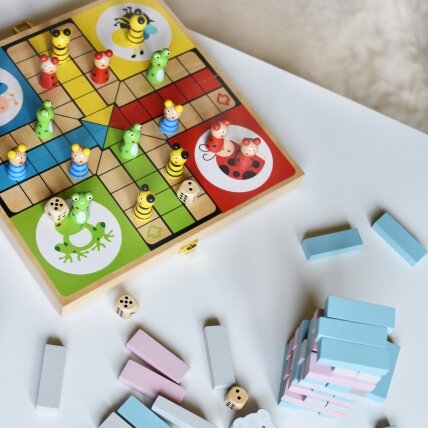 VIGA medinis stalo žaidimas Ludo (Kinų šaškės) 4 VIGA medinis stalo žaidimas Ludo (Kinų šaškės) 4