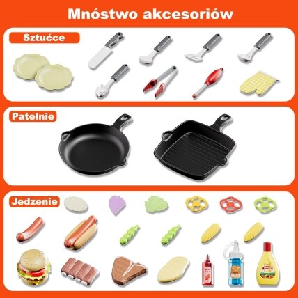WOOPIE Barbekiu grilis sodo virtuvė interaktyvus LED rinkinys XL 31 el. 4 WOOPIE Barbekiu grilis sodo virtuvė interaktyvus LED rinkinys XL 31 el. 4