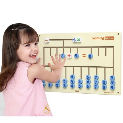 VIGA sensorinė skaičiavimo mokymosi lenta FSC sertifikatas Montessori