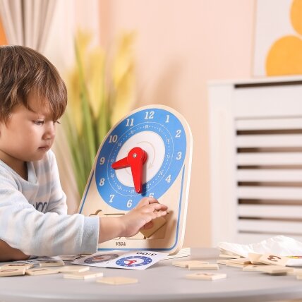 VIGA medinis laikrodis – Montessori laiko ir laikrodžio mokymasis 7