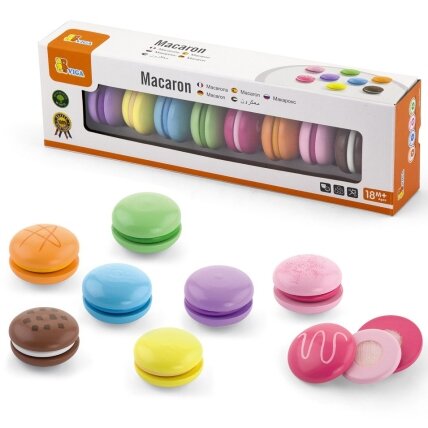 VIGA mediniai spalvoti sausainiai Makaronų rinkinys 8 vnt. VIGA mediniai spalvoti sausainiai Makaronų rinkinys 8 vnt.