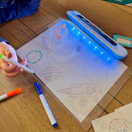 WOOPIE Magnetinė 3D piešimo lentelė su LED apšvietimu 3